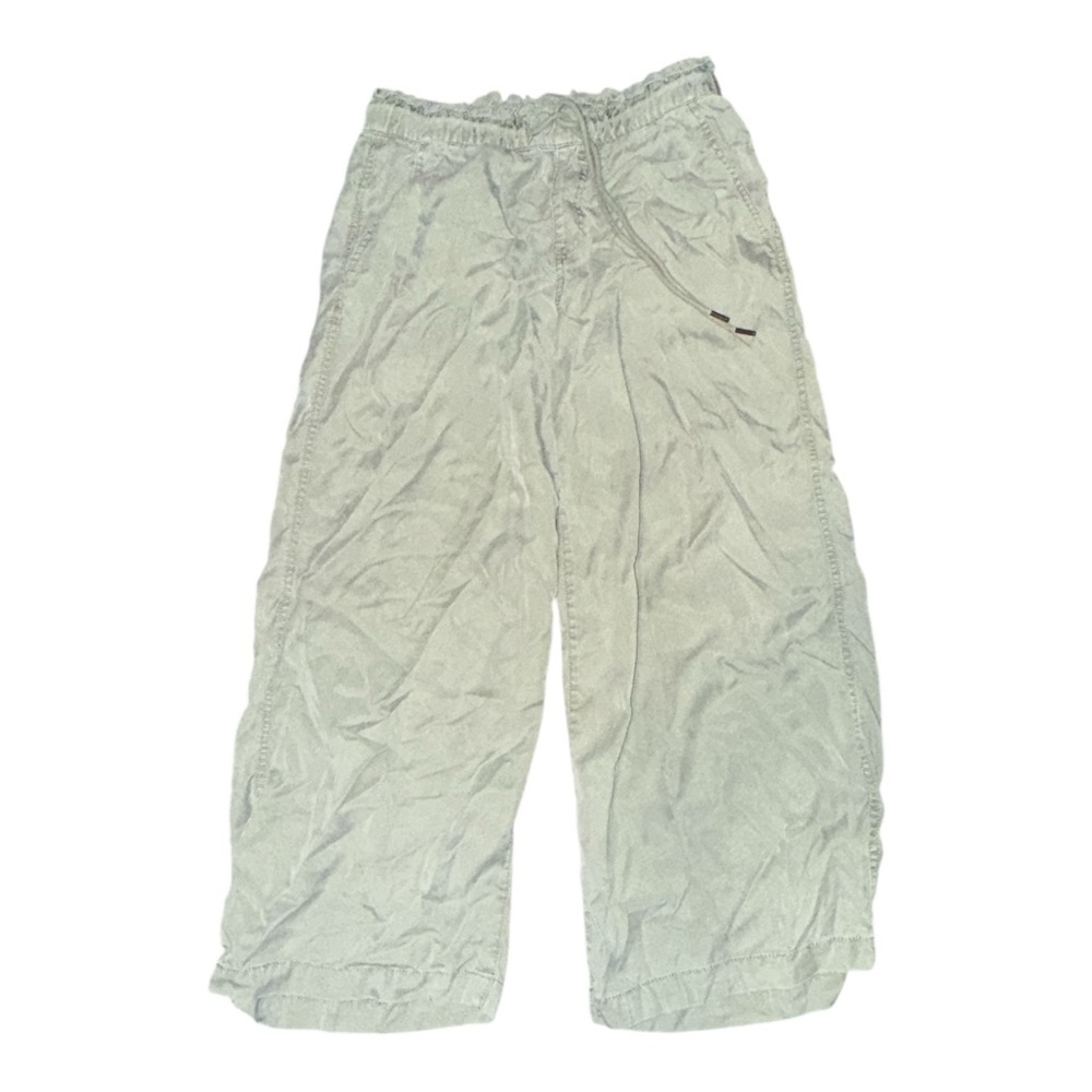 LOFT Size Small Emory Wide Leg
CROP PANT Relaxed Loose sage green Soft lyocell - Picture 8 of 8